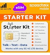 SpeedTalk Mobile SIM Card Starter Kit, Smartphone Cell Phone, GPS Tracker and IoT, Plan Starting ...