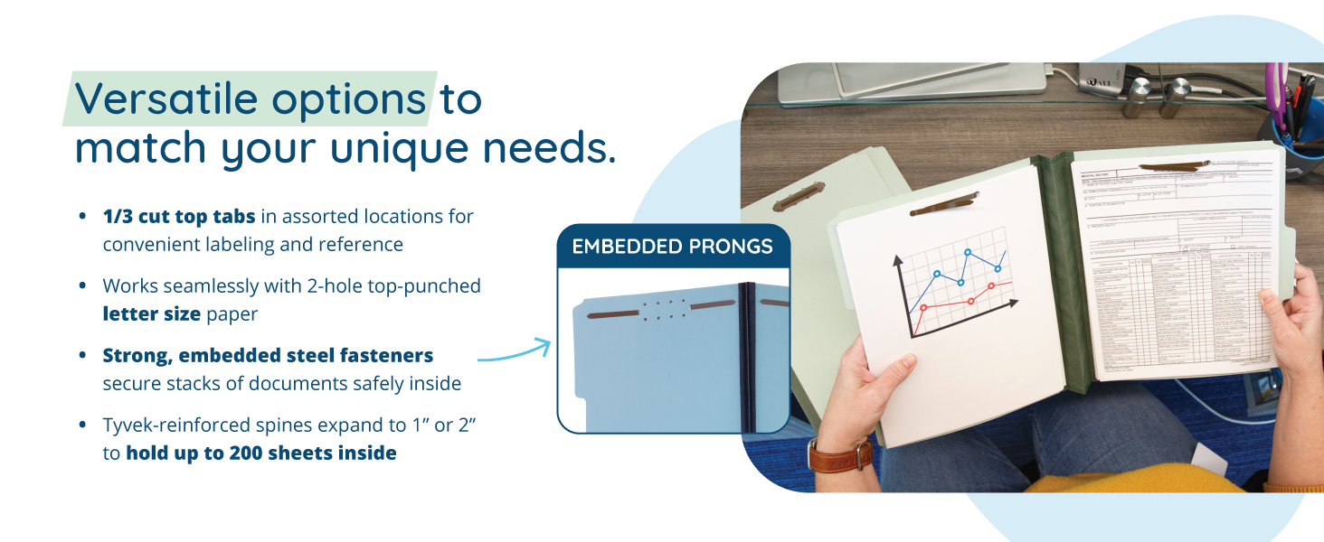 pressboard folder options