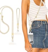 Hovmwey Phone Lanyard Crossbody, Hand Wrist Strap Lanyard with 2 Phone Tethers, Adjustable Anti T...