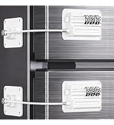 2 Pack Refrigerator Locks with Combination, Child Safety Fridge Lock for Cabinets, Freezer, Desk ...