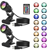 TAYSING Spot Lights Outdoor 7W RGBW LED Color Changing Landscape Lights with Remote Control Lands...