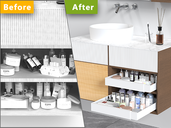 cabinet organizer pull out drawer