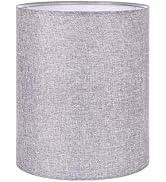 Wellmet Gray 14"x14"x17" inches Lampshade, Required Assembly for Table Lamp, Bedside Lamp, Floor ...