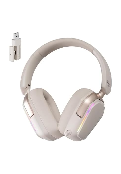 RK ROYAL KLUDGE G10 Gaming Headset with Microphone, Wireless/Bluetooth 5.3/Wired Gaming Headpones...