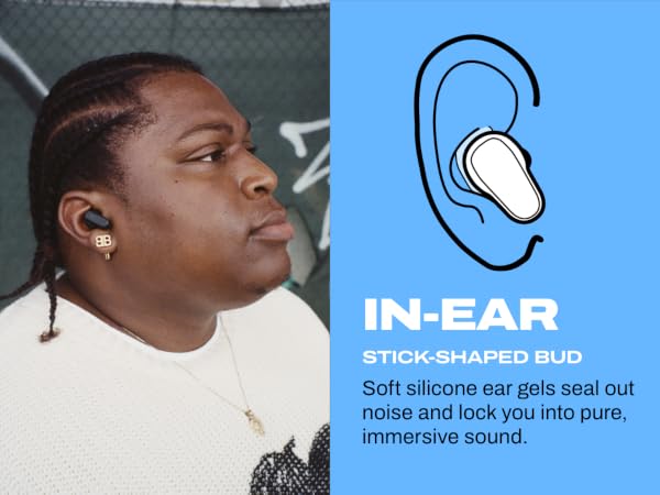 Dime Evo in-ear stick-shaped bud