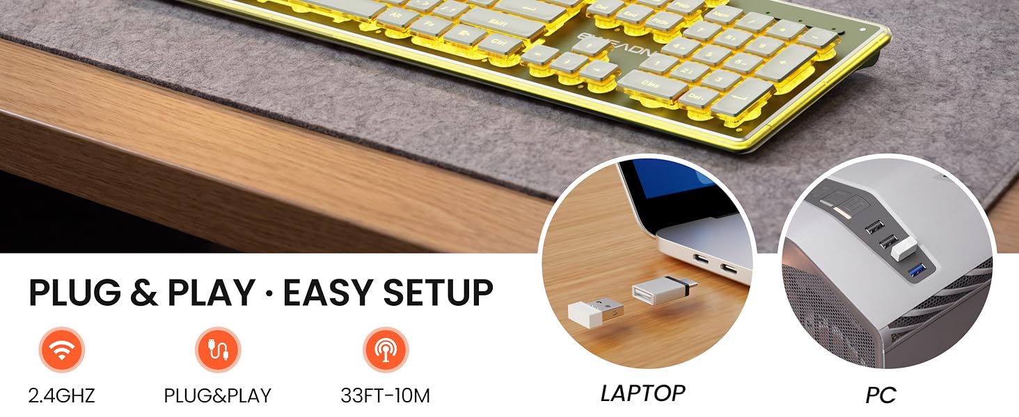 wireless rechargeable keyboard