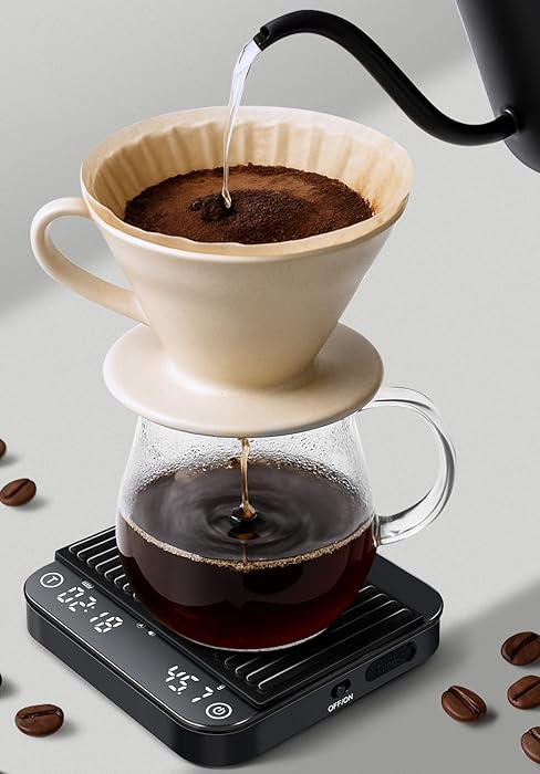 Coffee scale espresso scale rechargeable mini coffee scale with timer matcha scale compact espresso