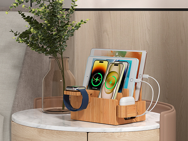 Bamboo Charging Dock