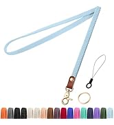 Fishent Stretchy Neck Keychain Lanyard, Badge Lanyards for Keys ID Badge Holder