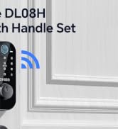 Ulecoce DL08H 7-in-1 Fingerprint Smart Door Lock for Front Door with Handle | App Control, Remote...