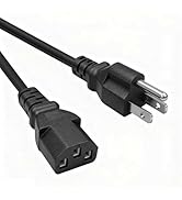 LIFKAHY Universal Power Cord 5ft, 3 Prong Laptop Charger Cable for HP Dell Acer Asus Lenovo