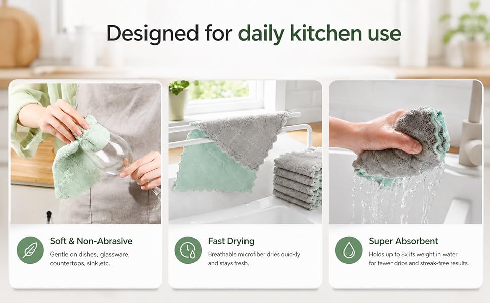 fast dying dish cloths for washing dishes