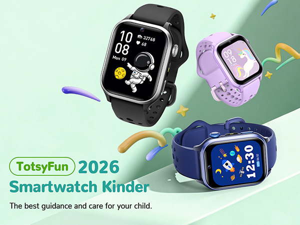 2026 Smartwatch Kinder Black