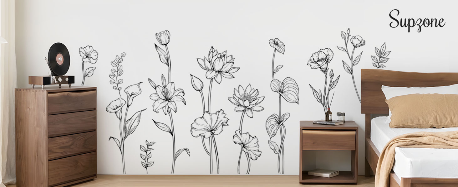 S647 black flower