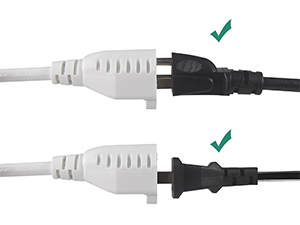 White Outdoor Extension Cord - SJTW 16AWG Weatherproof Grounded 3Prong Extension Cord