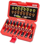 AKM TOOL 16Pcs Magnetic Nut Driver Set, Nut Driver Set for Impact Drill, 1/4