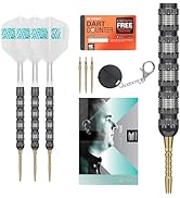 TARGET Darts Rob Cross 95K Steel Tip Swiss Point Darts, 95% Tungsten Darts with K-Flex Flights, 2...