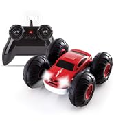 SHARPER IMAGE Remote Control RC Cars Flip Stunt Rally Car Toy for Kids, 49 MHz, 2-in-1 Reversible...