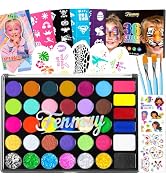 Face Painting Kit for Kids, 36 Colors XL Face Paint Makeup Palette, Non-Toxic and Hypoallergenic|...