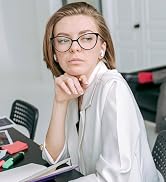 LJCZKA Blue Light Blocking Glasses for Women Cat Eye Anti Blue Light Glasses Cateye Computer Anti...