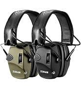 ZOHAN Electronic Shooting Ear Protection with 4X Sound Amplification,Slim Active Noise Reduction ...