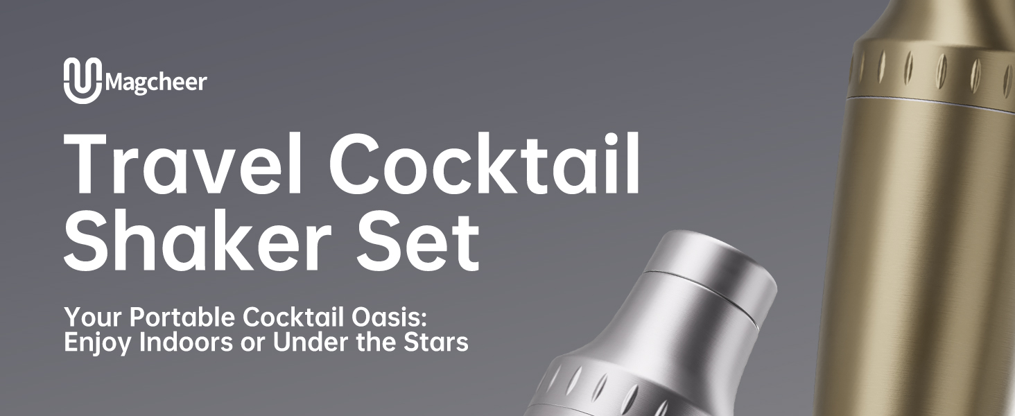 travel cocktail shaker set