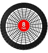 EBIGIC Paper Plate Holders, 8/12/24 Packs 9/10 Inch paper plate holders reusable Black Plastic He...