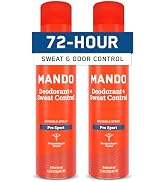 Mando 72 Hour Sweat & Odor Control Spray for Men - Invisible Spray Deodorant - Antiperspirant Deo...