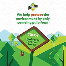 Bounty helps to protect the environment by only sourcing pulp from 100% Third Party Certified Lands