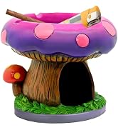 YukaBa Cute Mushroom Ashtray with Lighter Stash Spot - Cool Ashtrays for Weed Smokers and Bong Us...