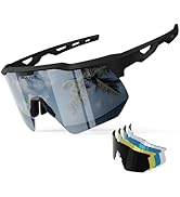 HAAYOT Polarized Sports Sunglasses for Men Women Youth Baseball Cycling Running Softball Biking G...