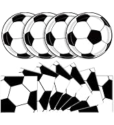 40 Pcs Soccer Plates and Napkins Party Supplies, Soccer Birthday Party Decorations Disposable Pap...