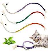 YUDANSI Cat Catnip Toys for Indoor Cats, Snaky Rope Toys with Gall Fruit for Cat Playing Chewing ...