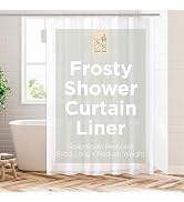 Stitch & Stone Shower Curtain Liner, Premium Medium Weight Durable Waterproof 6g PEVA for Bathroo...