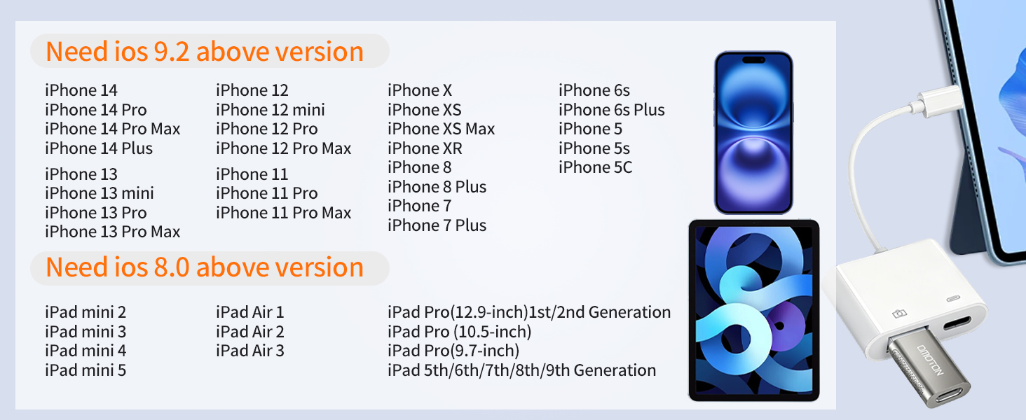 usb to iphone adapter