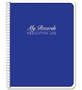 BookFactory Medication Log Book/Daily Medicine, Pills, Drug, Prescription, Medications and Reacti...