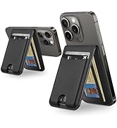 TopMade Magnetic Phone Wallet with Stand, Card Holder for iPhone 16/15/14/13/12 Series, Leather, ...