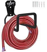 Metal Garden Hose Holder - Heavy Duty Hose Hanger Wall Mounted Water Hose Holder for Outside Yard...