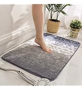voofly Microfiber Bathroom Rugs Non Slip Plush Bath Mats Washable and Absorbent Small Rug for Bed...