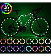 Waybelive LED Bike Lights Kit, Remote Control Bicycle LED Light, 16 Color Change by Yourself, Wat...