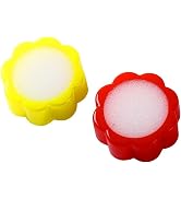 2Pcs Counting Sponge Flower Shape Sponge Finger Wet for Counting Cash Money for Office Bank Offic...