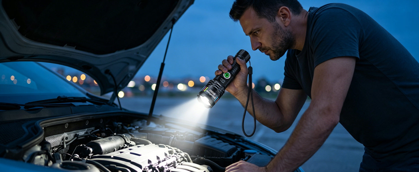 LED Flashlights for Home Emergency Hunting Camping Essentials Gear