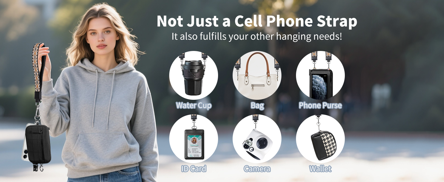 clip and go phone strap lanyard crossbody adjustable cell printed quilted wristlet wrist wallet