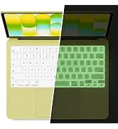 Glow in The Dark Keyboard Cover Skin for MacBook Neo 13 Inches A18 Pro | Lighted Overlay Keypad, ...