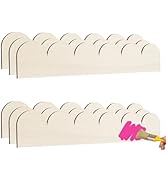 Scalloped Decorative Wood Trim Unfinished Scalloped Wood Molding DIY Wooden Moulding Trim for Hom...