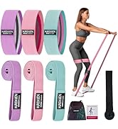 Resistance Bands for Working Out Set, 3 Pcs Pull Up Bands and 3 Pcs Assistance Bands with Door An...