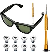 Replacement Screw Set Includes 1 Pcs Screwdriver & 8 Pcs Replacement Screws for Ray-Ban Meta Wayf...