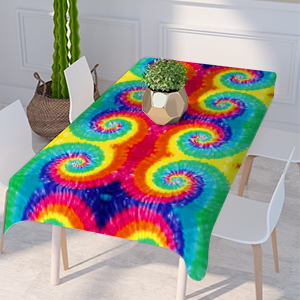 tie dye tablecloth