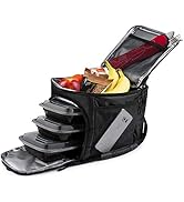 Rockland Guard Insulated Lunch Bag for Men - Lunch Box for Women with Compartments for Meal Prep ...