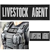 2Pcs Lifestock Agent Patch, Officer Public Safety Badge Hook and Loop for Officer Uniforms, Vests...